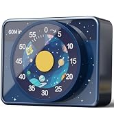 VOCOO Kids Visual Timer for Classroom - 60-Minute Countdown for Kitchen Cooking Office, Strong Ma...