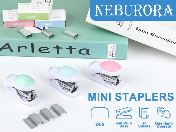 Mini Effortless Desktop Staplers