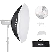 Godox Octagon Softbox 37 inch/95cm, Octabox Softbox for Strobe Lighting, Bowens Mount Photography...