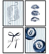 KDHTY Navy Blue Room Wall Decor,Navy Blue Wall Art Dorm Wall Decor,Blue Wall Decor for Bedroom,Co...