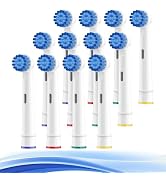 THISONG Soft Bristle Sensitive Replacement Brush Heads for Oral B Braun Electric Toothbrush - Gen...