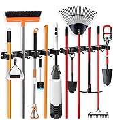 IMILLET 2 Pack Broom and Mop Holder Wall Mounted, Broom Holder Stainless Steel Broom Organizer He...