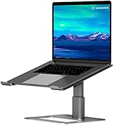 SOUNDANCE Adjustable Laptop Stand for Desk, Computer Stand, Ergonomic Laptop Riser Holder Compati...