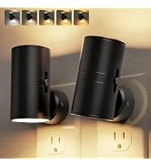 L LOHAS LED Night Light, Night Lights Plug into Wall, 5 Colors, Dimmable | Dusk to Dawn Sensor, 3...
