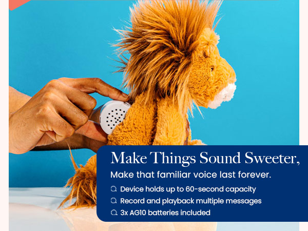 Mini Recorder Device, Bring Plush Toys, Quilts & Crafts to Life