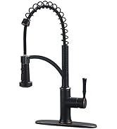 GUUKAR Bronze Kitchen Faucet with Pull Down Sprayer, Oil Rubbed Bronze Single Handle High Arc Com...