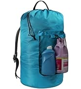 Laundry Bag with Shoulder Straps and Mesh Pocket Laundry Backpack Large Portable Laundry Hamper f...