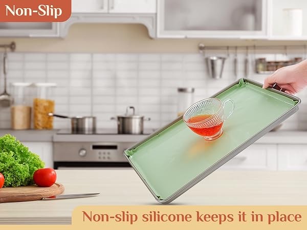 Non-slip silicone keeps it in place