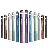 FASTPRO 12-Pack Pen Light, Aluminum LED Penlights with Batteries Included & Pre-Installed, Pocket...