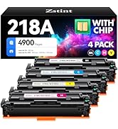 218A Toner Cartridge 4-Pack High Yield with Chip Replacement for HP 218A 218X Toner Cartridge Com...