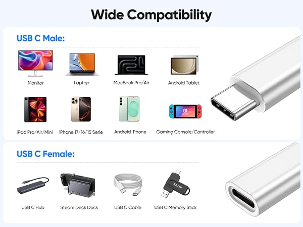 usb c extension cable