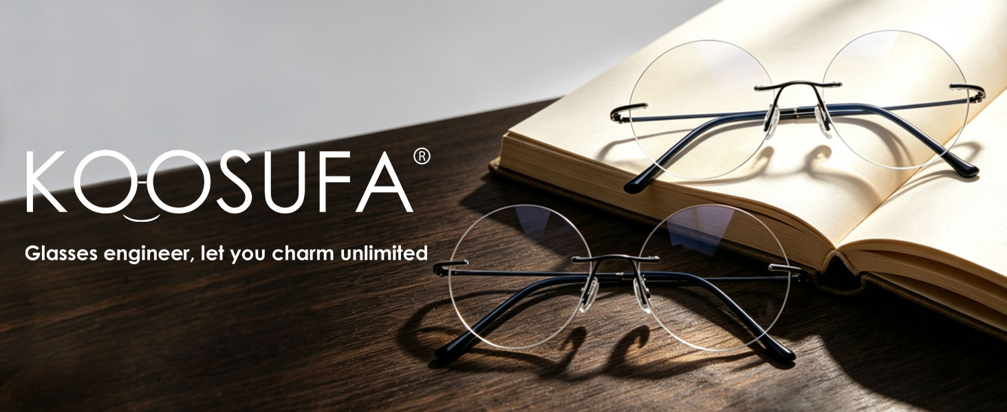 men's round reading glasses, rimless titanium reading glasses for men