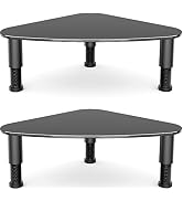 2 Pack Computer Monitor Riser | Triangle Save Space Desktop Corner Stand for Computer Monitor & L...