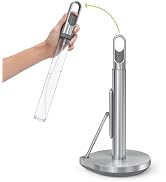 simplehuman Standing Paper Towel Holder with Spray Pump, Brushed Stainless Steel