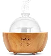 DAROMA Handmade Real Wood & Glass Essential Oil Diffuser, The 2024 Upgrade 200ml Base, Ultrasonic...