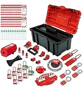 TRADESAFE Lockout Tagout Tool Kit - 85 Loto Devices, Loto Locks, Breaker Lockout Devices, Loto Ta...