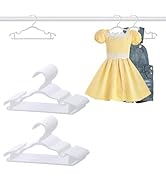 Baby Hangers 60 Pack 11.97 Inch Kids Clothes Hangers Non-Slip Thickened Plastic Infant Hangers fo...