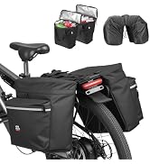 KEMIMOTO Bike Panniers 3-IN-1, 34L Bike Bag with Two 9L Insulated Cooler Pack, Bicycle Saddle Bag...