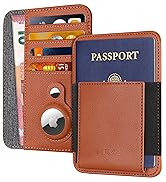 Passport Holder with AirTag Holder