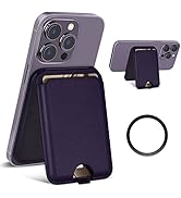 CloudValley Magnetic Leater Card Wallet Stand, MagSafe Wallet & Adjustable Phone Stand Compatible...