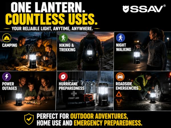 SSAV camping lanterns