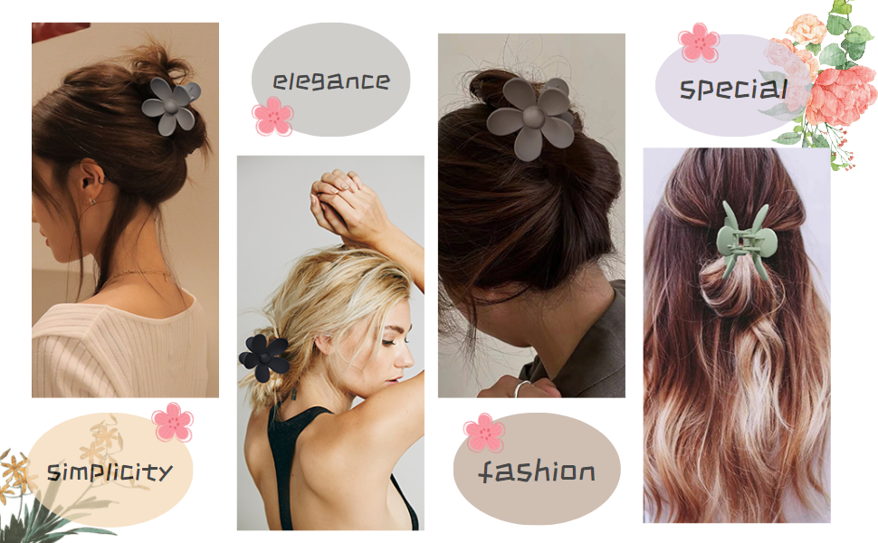 hair clips hair clips for women claw clips for thick hair hair clip Hair Claw Clipsflower hair clip