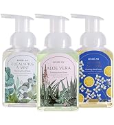 ROMIIE ZOI Mini Foaming Hand Soap - Pack of 3 - Aloe Vera, Eucalyptus & Mint, Jasmine & Lemon - 2...