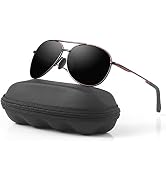 mxnx Aviator Sunglasses for Men Polarized Women UV Protection Lightweight Driving Fishing Sports ...