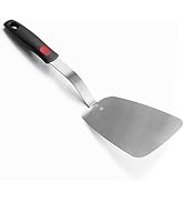 Stainless Steel Flexible Spatula Solid Turner, XiaoZu Thin Metal Spatula for Cast Iron Skillet, T...