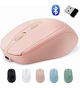 PiMivco Rechargeable Wireless Mouse, Bluetooth Mouse for Laptop/iPad/MacBook Pro/Air,Silent Mouse...