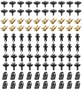 Pniwuno 100 PCS Car Body Fender Bumper Screws, Engine Under Cover Splash Guard Fixing Clips with ...