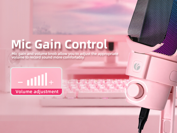 Gaming Microphone Pink