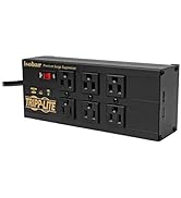 Tripp Lite Isobar 6 Outlet Surge Protector Power Strip with 2 USB Charging Ports,10ft Long Cord,R...