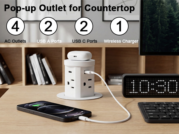 conference table power hub desk plug station recessed power strip power outlet pop up socket