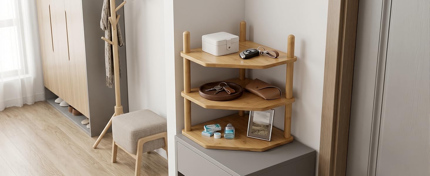 Corner Shelf for Entryway