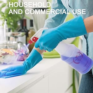 Plastic Spray Bottle 4 Pack All-Purpose Heavy Duty Spraying Bottles for Cleaning Solution