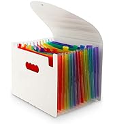 NAFY Accordian File Organizer, 24 Pockets Expanding File Folders, According File Organizer Portab...