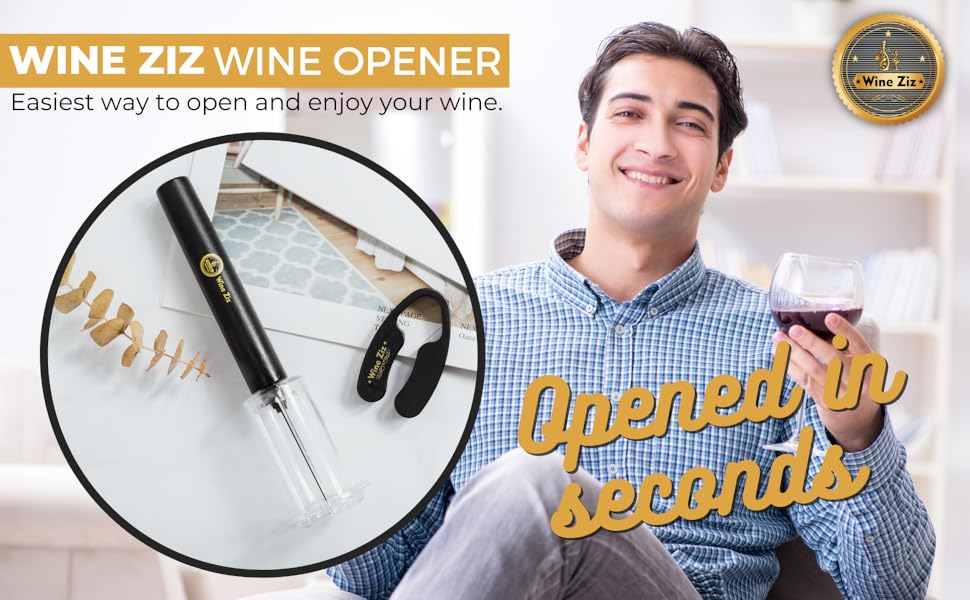 Open up a bottle of wine without the hassle of pulling and twisting, simply slid the needle in,