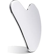 Nuanchu Stainless Steel Gua Sha Facial Tools Guasha for Face Metal Gua Sha Tighten Skin Massage G...