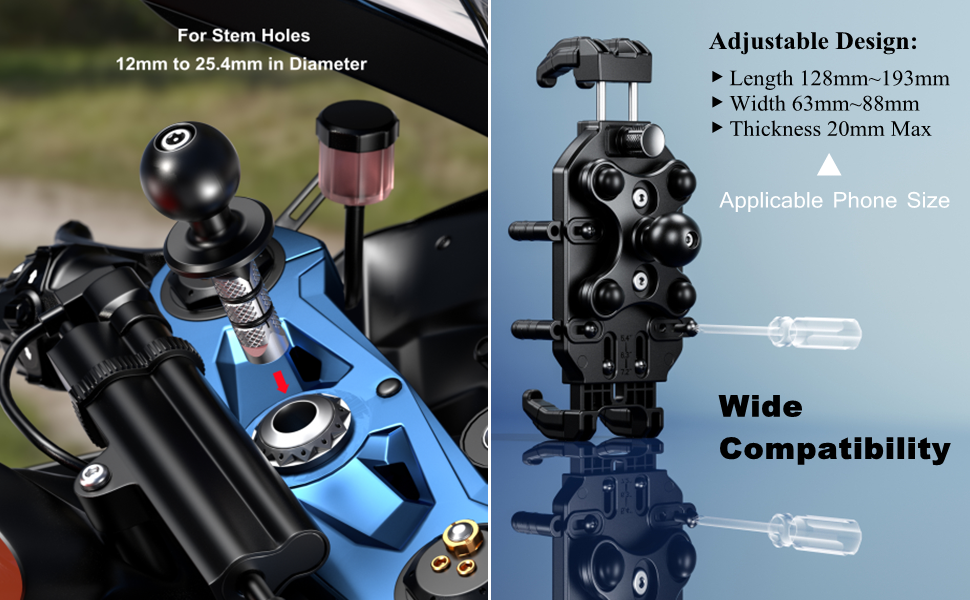Adjust the Compatible Size of the Mount According to the Mobile Phone