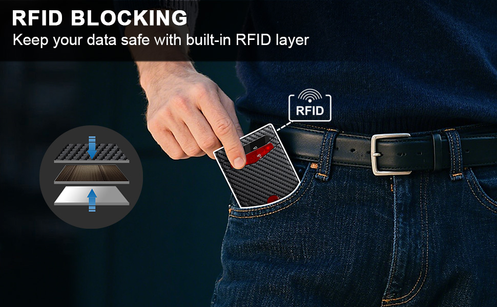 rfid blocking card wallet for men