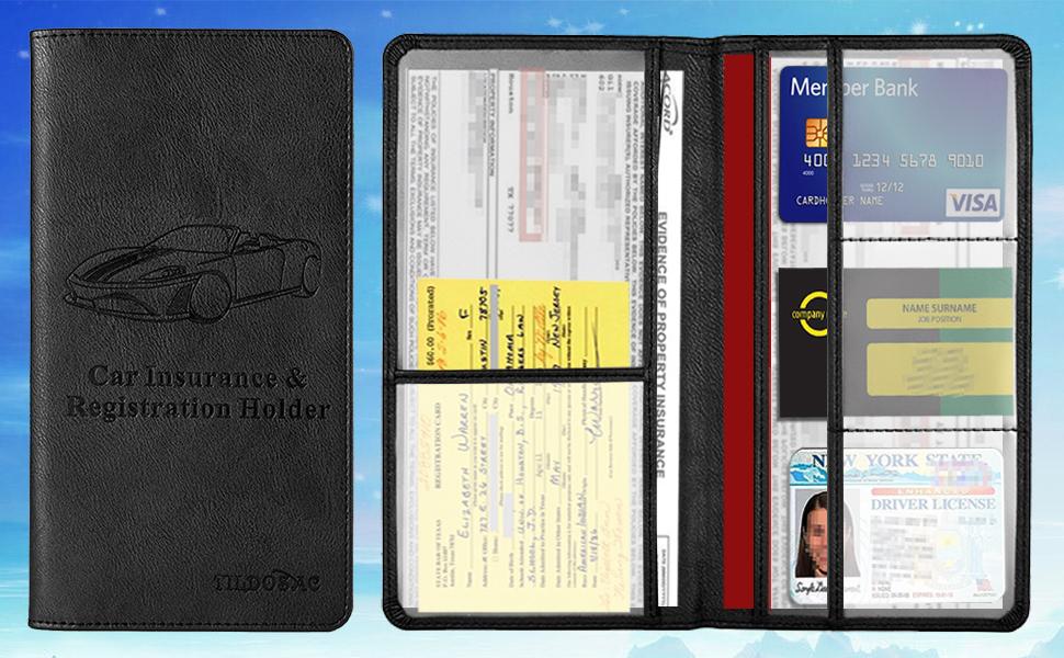 car card holder, car needs for women, document holder for car, insurance registration holder, sleeve