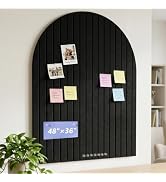 Large Arched Felt Bulletin Board 36" x 48"-12 Pack Cork Board for Walls,Decorative Felt Pin Board...