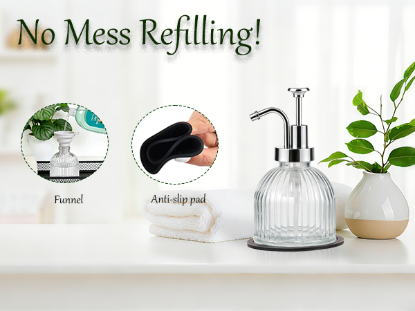 clear soap dispenser with pump