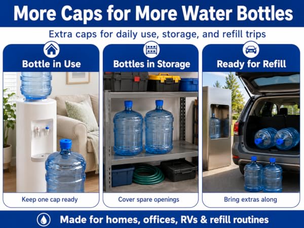 water bottle caps