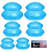Eiito Cupping Therapy Sets -Silicone Cups Set Firm (6 Cups) Professional Massage Tool for Muscle ...