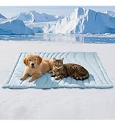 BECEMURU Dog Cooling Mat, Q-MAX>0.46 Thickened Breathable Cold Pad for Summer Active Dog, 36"x23"...