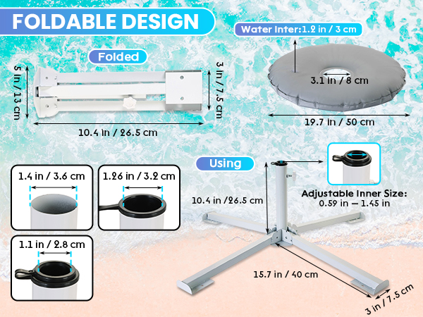 beach umbrella stand