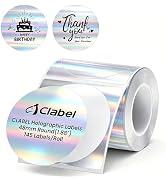 Clabel 48x48mm Thermal Labels – Silver Round, 145 Labels