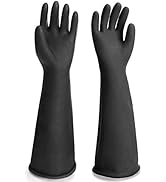 ENPOINT Black Rubber Gloves Extra Large, 22